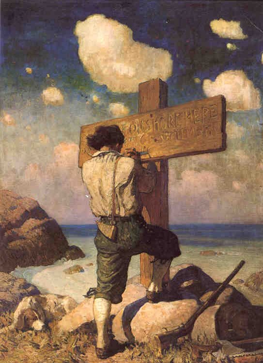 ...and making it into a great Cross I set it up on the Shore where I first landed...