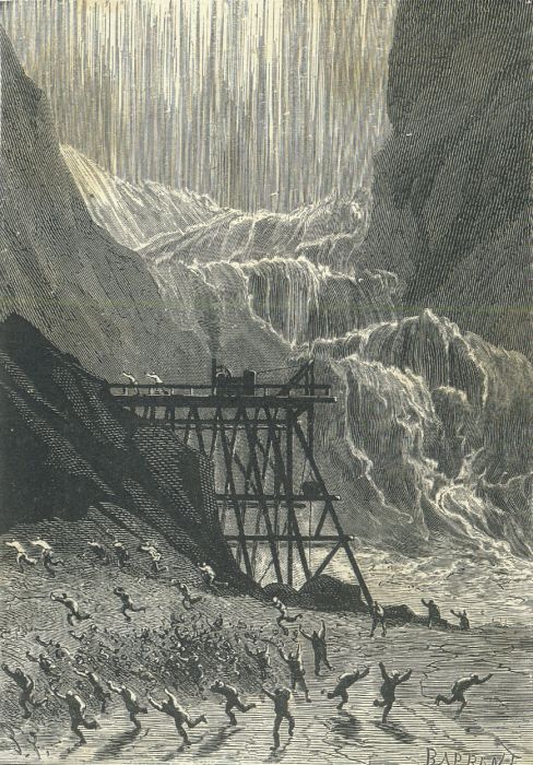 The inhabitants fled for safety